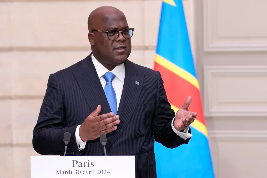 O Presidente do Congo, Felix Tshisekedi, que Malanga e o seu grupo de oposição Partido Congolês Unido tentaram derrubar na capital congolesa, Kinshasa / REUTERS